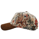 Wildflower Strapback Hat in cream and brown - State Of Flux - State Of Flux