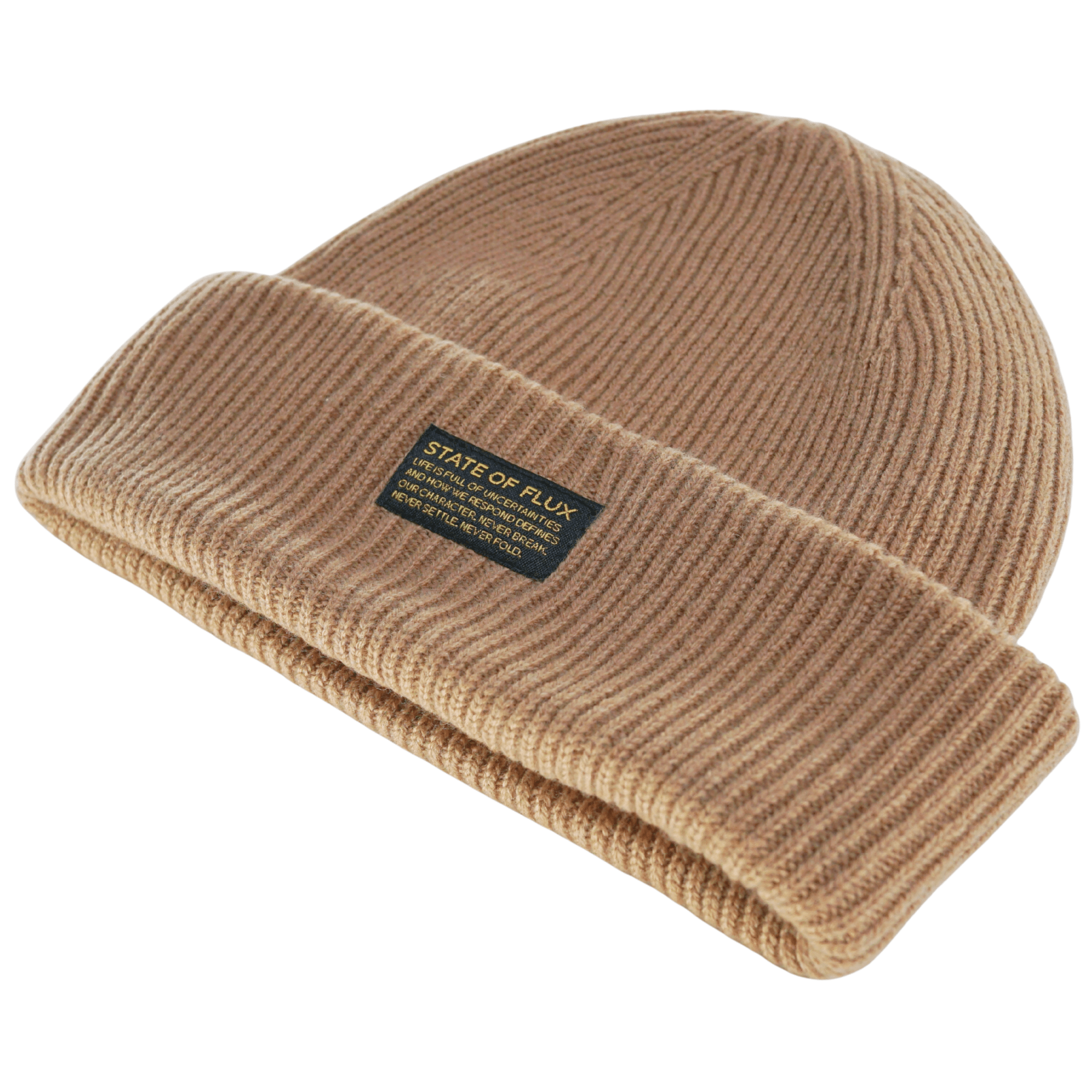 Wool Mantra Beanie in tan - State Of Flux - State Of Flux