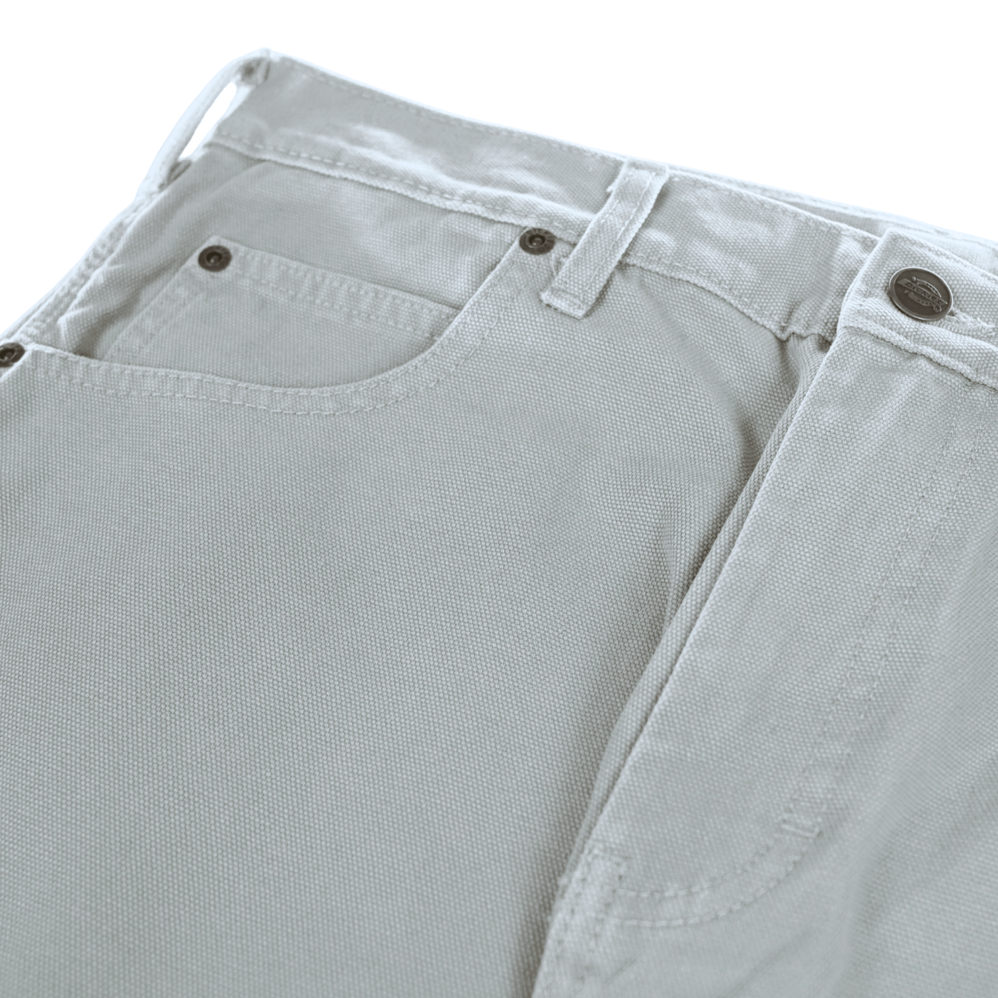 Worn In Duck Carpenter Pants in silver birch
