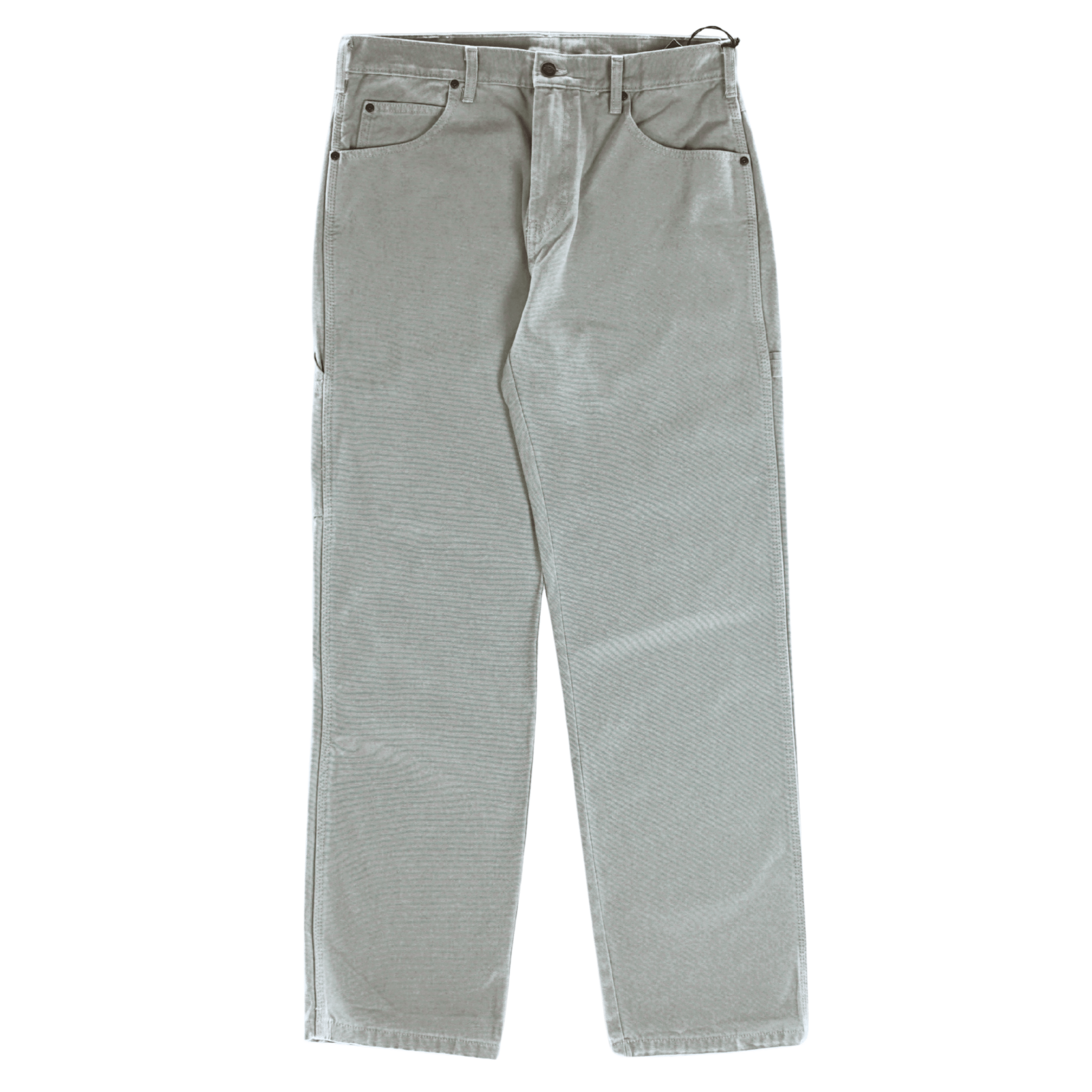 Worn In Duck Carpenter Pants in silver birch