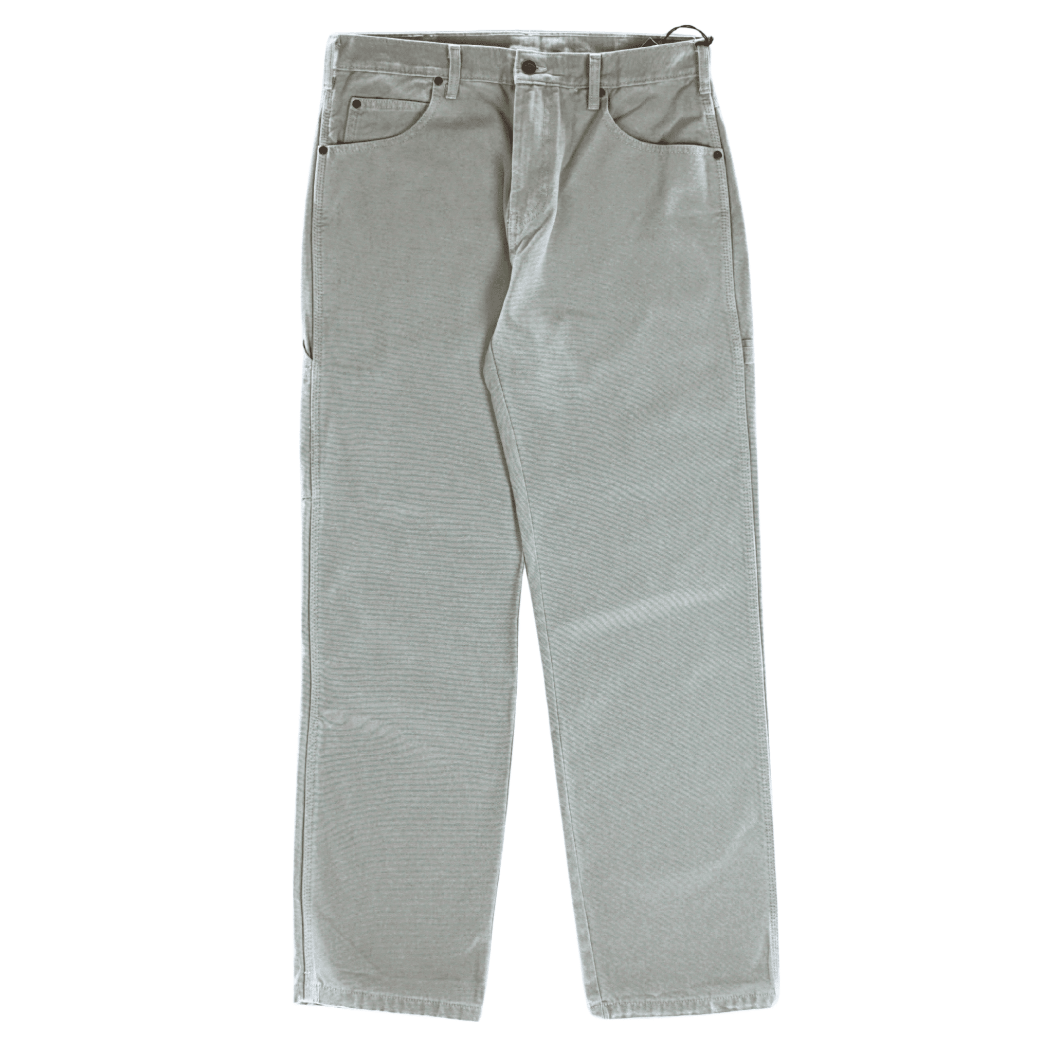 Worn In Duck Carpenter Pants in silver birch
