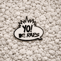 Yo! MTV Raps Pin in white and black - Yesterdays Co - State Of Flux