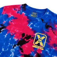 You Are Here Tee in blue galactic tie-dye - State Of Flux - State Of Flux