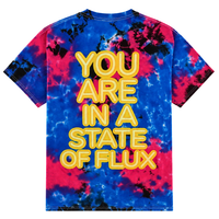You Are Here Tee in blue galactic tie-dye - State Of Flux - State Of Flux