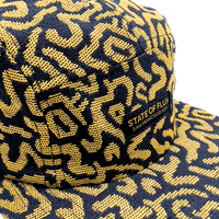 Zippered SOF Mindstate 5 - Panel Hat in mustard and black - State Of Flux - State Of Flux