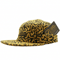Zippered SOF Mindstate 5 - Panel Hat in mustard and black - State Of Flux - State Of Flux