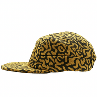 Zippered SOF Mindstate 5 - Panel Hat in mustard and black - State Of Flux - State Of Flux