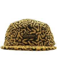 Zippered SOF Mindstate 5 - Panel Hat in mustard and black - State Of Flux - State Of Flux