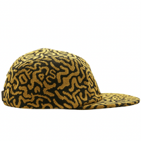 Zippered SOF Mindstate 5 - Panel Hat in mustard and black - State Of Flux - State Of Flux