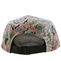 Zippered Surrealism 5 - Panel Hat in grey and maya blue - State Of Flux - State Of Flux