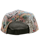 Zippered Surrealism 5 - Panel Hat in grey and maya blue - State Of Flux - State Of Flux