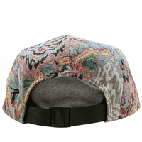 Zippered Surrealism 5 - Panel Hat in grey and maya blue - State Of Flux - State Of Flux