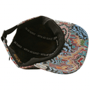 Zippered Surrealism 5 - Panel Hat in grey and maya blue - State Of Flux - State Of Flux