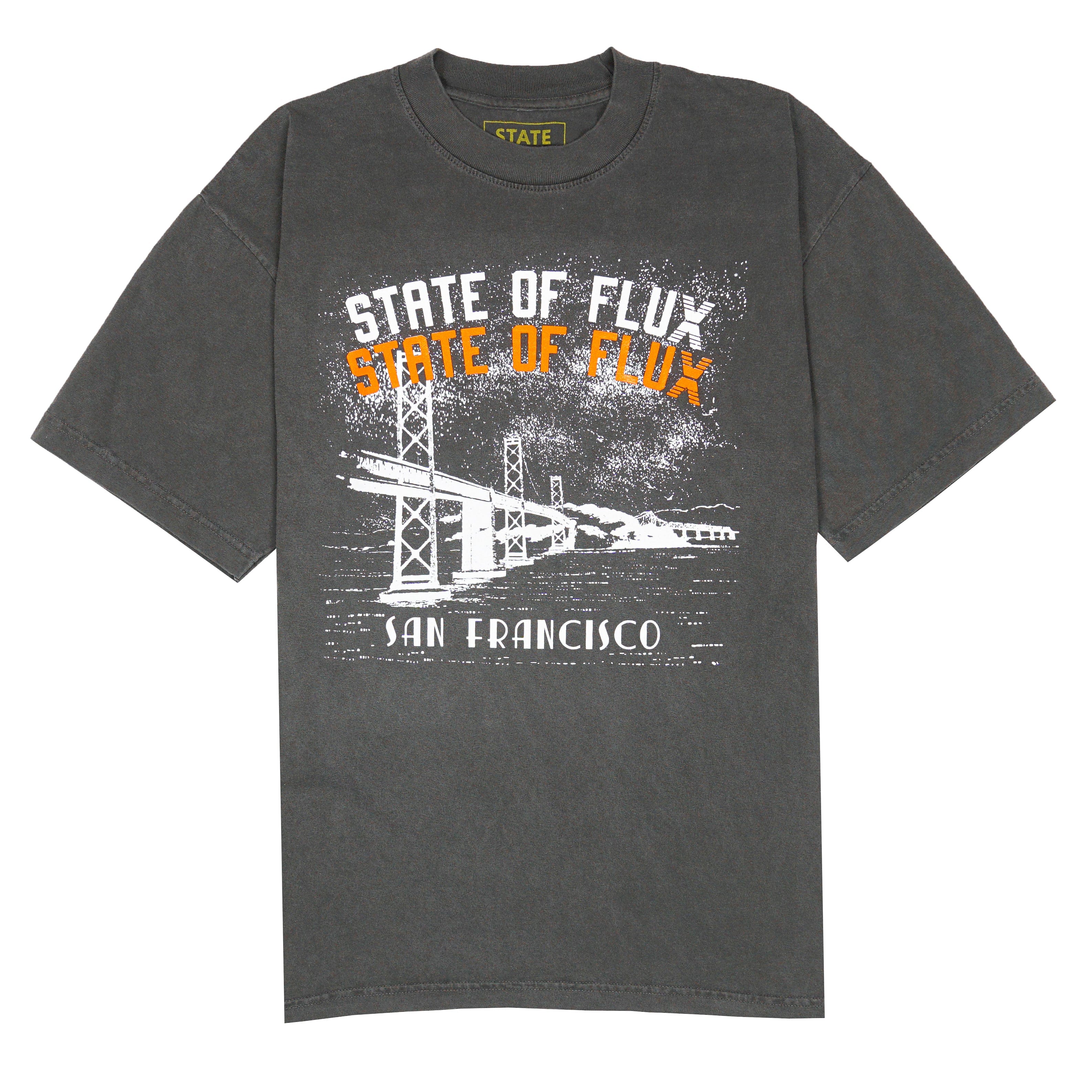 Foggy City Tee in vintage black